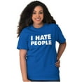 thumbnail image 4 of I Hate People Sarcastic Cynical Humor Men's Graphic T Shirt Tees Brisco Brands X, 4 of 6