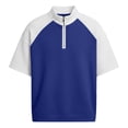thumbnail image 5 of S-5X Plus Size Mens Big & Tall T-Shirts Short Sleeve Tshirts Shirts for Men Summer Waffleknit Zipper Stand Collared Casual Tees Tops, 5 of 5