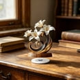 thumbnail image 1 of CaiYueKe Acrylic Rotating Flower Decor with Base Artistic Lily Decoration Modern Floral Home Decor Accent for Tabletop Shelf Living Room Office Decorative Ornament Gift Idea, 1 of 6