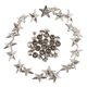 thumbnail image 2 of 20x Remaches de Estrella de Metal Sunnimix Clavos para Bolsa Zapatos Cuero Dorado 13 mm plata, 2 of 8