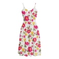 thumbnail image 4 of SMihono Robe Bohème d'Été pour Femmes Grande Taille Mode Femmes Été Bord de Mer à Bretelles Sans Manches à Col en V Imprimée Robe Décontractée, 4 of 4
