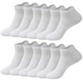 thumbnail image 3 of Fewfanhot Unisex Ankle Socks 100% Cotton Mesh Breathable Casual Athletic Short Socks for Daily Wear, 6 Pairs, 3 of 6