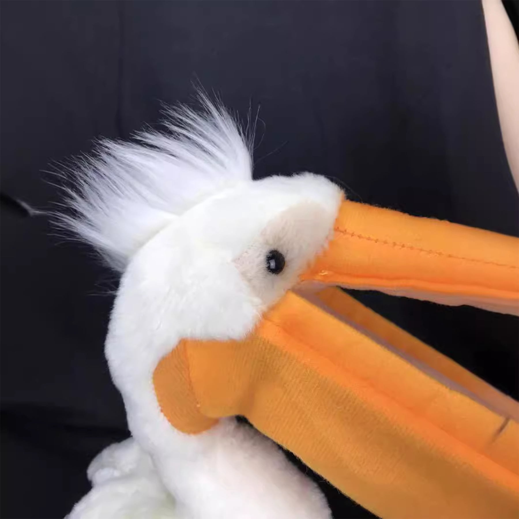 Realistic Stuffed Pelican Plush Toy - 18 Inch Cuddly Wildlife Design - Perfect Gift for Kids