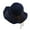 Navy, variant on Summer Cap Womens Sun Hats For Wide Brim UPF 50+ Panama Fedora Foldable Packable Beach Hat Mens Sun Hat