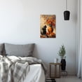 thumbnail image 5 of ZHONGYUTONG Black Cat Wall Art Canvas Cat and Sunflower Pictures Wall Decor Vintage Painting Animal Poster for Farmhouse Decor Framed (12.00" x 18.00"), 5 of 5