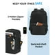 thumbnail image 4 of Mochila de viaje ECOHUB de 30 litros con carga USB para portátil de 15,6 pulgadas, color negro, 4 of 8