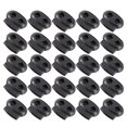 thumbnail image 3 of 50PCS Universal Backpack Mountaineering Bag Plastic Threading Buckle Double Hole Cord Lock(Black), 3 of 8