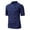 Dark Blue, variant on NOLDARES Men's Ribbed Knit Polo Shirt Short Sleeve Slim Fit Golf Casual Vacation Shirts(Light Green,S)