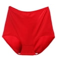 thumbnail image 2 of Women Extra Large Super Plus Size Women's Panties High Waist Briefs Breathable Soft Ladies Panties Red 5XL, 2 of 3