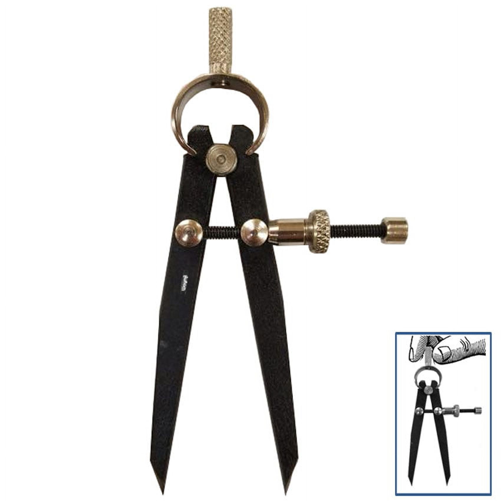 Divider Compass Gauge 3" Adjustable & 3" Square 90º Right Angle Steel Square