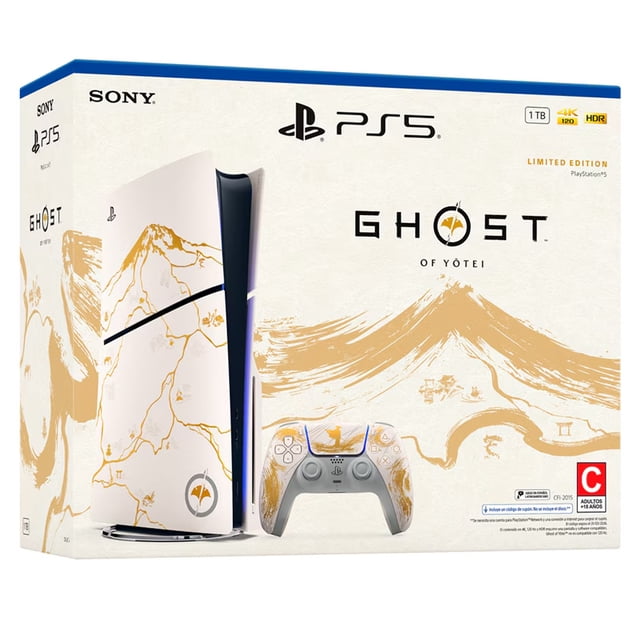 Consola PlayStation 5 Slim Fisico Ghost of Yetei Gold Limited