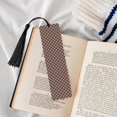 thumbnail image 4 of Kdxio Mardi Gras Plaid Print Metal Tassel Bookmarks,Perfect Gift for Art Lovers and Bookworms Metal Bookmarks for Women, 4 of 8