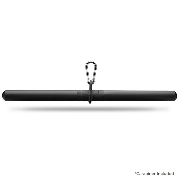 Sunny Health & Fitness Rotating Straight Bar Cable Attachment for Tricep Pull Down, Bicep Curls, Upright Rows, Seated Rows, Resistance Training - SF-XFA012