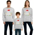 thumbnail image 3 of RXMEKW Chandail à Capuchon Imprimé de Noël pour Femmes et Enfants, Ensemble de Chandail Assorti à Manches Longues et Col Rond pour Photos des Fêtes et Tenue Décontractée, 3 of 7