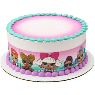 Lol Surprise Queen Bee Rocker Splash Queen Fancy Diva Edible Cake Topper Image Abpid Walmart Com