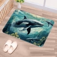 thumbnail image 5 of Whale Machine Washable Non-Slip Polyester Floor Mat Door Mat Kitchen Mat, 5 of 6