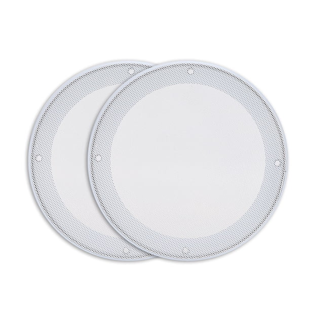 2 uds. Altavoz de 6,5 pulgadas cubierta protectora decoración del altavoz (blanco blanco)