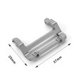 thumbnail image 3 of tamizeot RCGOFOLLOW Falling Protector Front Bumper Mount For 1/24 SCX24 Crawler Silver, 3 of 6
