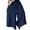 Navy, variant on LLYwey Beach Pants For Women Women's Casual Cotton and Linen Wide Leg Pants Cargo Pants Female Plus Size Long Pant Style H25 Coffee One Size