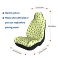 thumbnail image 5 of Yiaed Green Pears1 Print Car Seat Covers,Universal Auto Seats Protector Fits for Car,SUV Sedan,Truck,Automotive Seat Covers & Accessories-2 PCS, 5 of 9
