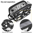 thumbnail image 4 of Toiletries Bag,Dinosaur Silhouette Pattern Mens Womens Toiletry Bag Bathroom Bag,Waterproof Toiletry Travel Bag Dopp Kit Shaving Bag 11x6.3x5.1 Inch, 4 of 5