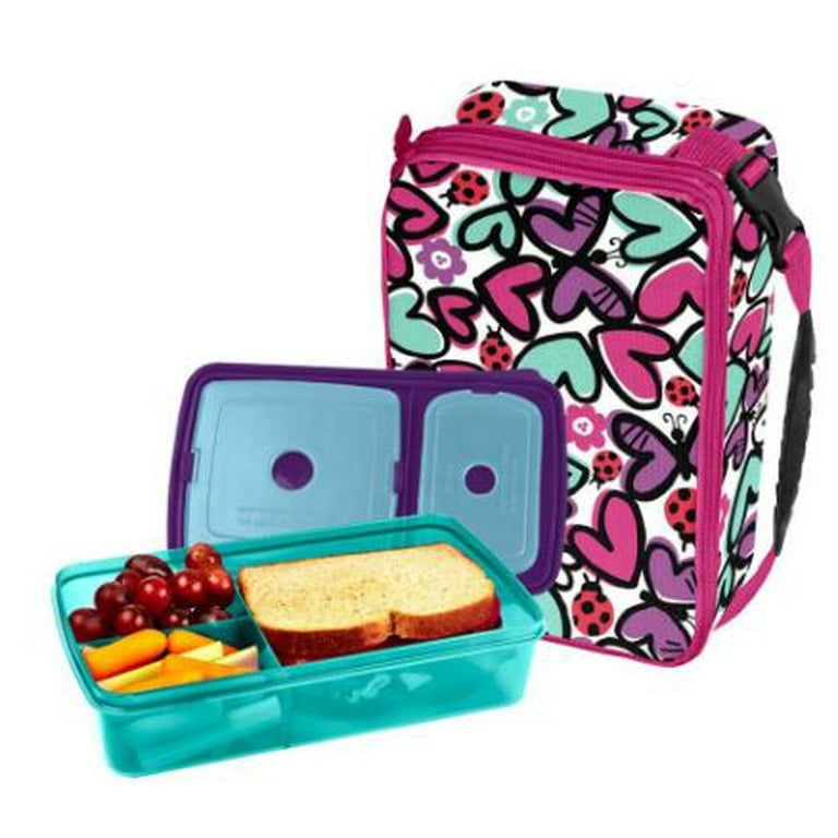 Fit & Fresh Bento Lunch Set, Butterfly Hearts