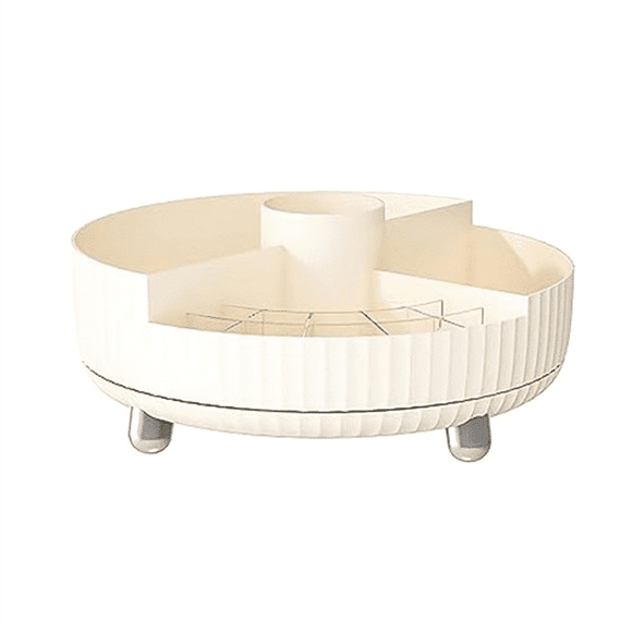 Rotating Makeup Organizer for Vanity - Bathroom Organizer and Lazy Organizer for Cosmetics Perfume Organizer Storage A