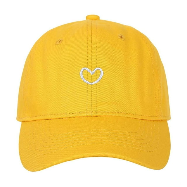 Trendy Heart Embroidered Baseball Cap for Daily Wear - Adjustable and Versatile Headgear for All Seasons