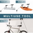 thumbnail image 2 of czcpp-Bike Hoist Bicycle Lift for Garage Ceiling Storage, Heavy Duty Mountain Bicycle Hanging Rack with 3 Pulley and 45 ft Adjustable Rope | 100 lb Capacity, 2 of 4