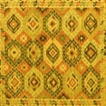 thumbnail image 1 of Ahgly Company Indoor Square Southwestern Yellow Country Area Rugs, 8' Square, 1 of 4