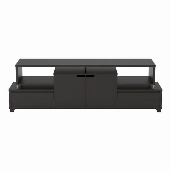 Furniture of America Eliana Wood Multi-Storage TV Stand in Cappuccino