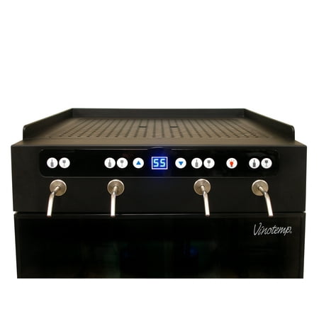 Vinotemp - 4 Bottle Wine Dispenser - Black