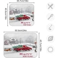 thumbnail image 3 of SKYSONIC Christmas Dish Drying Mat 16x18 inch Winter Red Truck Drying Pad Xmas New Year Dish Drainer Mat Protector for Kitchen Countertops Counter, 3 of 6