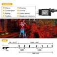 thumbnail image 4 of Luces de Halloween Weillsnow, 164 pies, 500 LED, naranja, 8 modos, 4 of 9