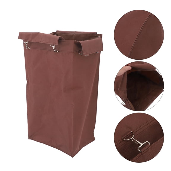 OUNONA Universal Cart Bag Portable Cleaning and Grocery Organizer with Multiple Pockets for Janitorial Use
