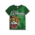 thumbnail image 2 of Ed Hardy Boys' Tiger T-Shirt Color: green Size: 18 - 20, 2 of 4