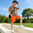 thumbnail image 5 of Dailycode Small Short Sleeve Button Down Shirts Tiger Head Casual Shirt 3-10 Years, 5 of 9