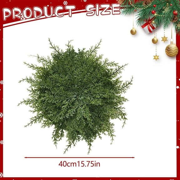 Boutique Kitchen Big Clearance Faux Cedar Placemats Faux Cedar Greenery Placemats Round Cedar Christmas Placemats Cedar Mat Green Winter Greenery Round Faux Cedar Placemat Tabletop Decor