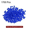thumbnail image 3 of Uxcell 1700pcs Acrylic Round Beads 8mm Loose Bubble Craft Bead Assorted Candy Color Dark Blue, 3 of 5