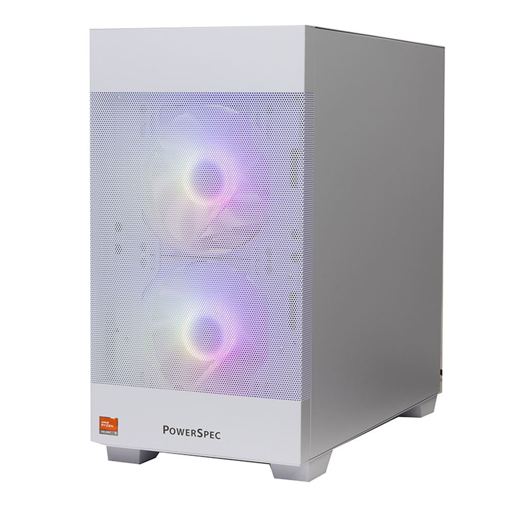 PowerSpec G528 Gaming PC AMD Ryzen 5 7500X3D 4.0GHz Processor, NVIDIA GeForce RTX 5060 8GB GDDR7, 16GB DDR5-6000 RAM, 1TB NVMe, WiFi 6 (802.11ax), Bluetooth 5.3, Windows 11 Home
