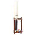 thumbnail image 2 of Hathaway Regent Corner Floor Walnut Finish Cue Rack, 2 of 6