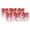Red, variant on 2 Pack Valances for Windows, Red Gradient Window Valances for Living Room/Bedroom/Bathroom, Abstract Polka Dots Vintage Modern Art Light Filtering Kitchen Curtain Valance 42"W x12" L