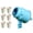 Blue10, variant on 2026 Air Cannon Toy, Durable Plastic Handheld Air Blaster, Safe Air Powered Shooting Toy for Indoor Outdoor Yard Games Party Activities （Red）