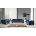 thumbnail image 5 of Divani Casa Delilah Modern Fabric & Stainless Steel Loveseat in Blue, 5 of 5