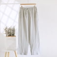 thumbnail image 2 of Stamzod Mens Lounge Pants Fashion Solid Color Elastic Waist Jogging Pants Men Loungewear Casual Loose Outdoor Athletic Pants for Men with Pocket Beige-1 L, 2 of 5