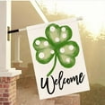 thumbnail image 2 of St Patricks Day Shamrock Spring House Flag 28x40 Double Sided for Outside, Polka Dot Clover Simple Style Spring Garden Flags Outdoor Farmhouse Decorations 17-c28, 2 of 6