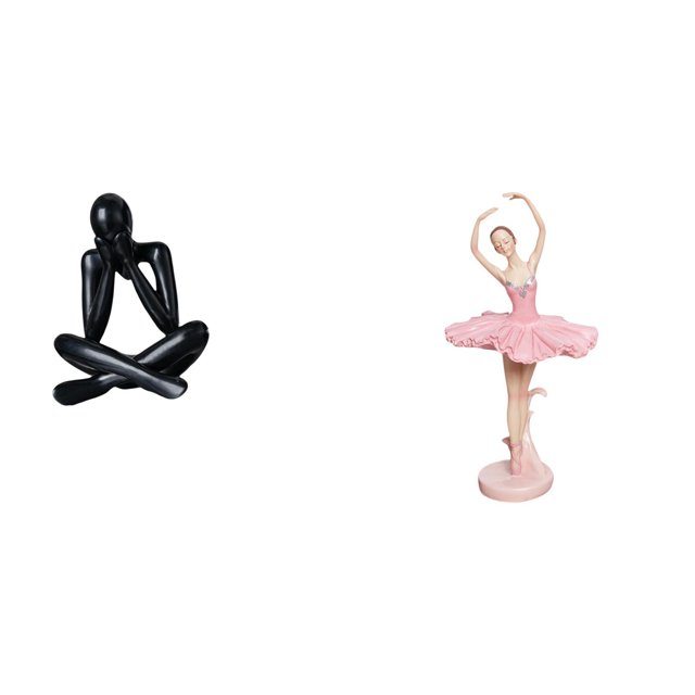 Escultura De Bailarina Abstracta Moderna, Figura Decorativa, Estatua De Resina Coleccionable Para Sala De Estar, Oficina, Estudio, Estantería, Decoración Del Hogar, Regalo