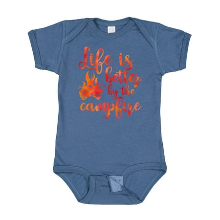 

Inktastic Life s Better Campfire Gift Baby Girl Bodysuit