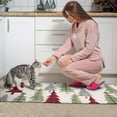 thumbnail image 3 of Multicolor Christmas Tree Pattern Kitchen Rugs Sets Of 2,Anti Fatigue Kitchen Mat Rugs Non Slip Washable,Decorative Kitchen Floor Mats for Kitchen,Sink,Laundry,17"x30"+17"x47", 3 of 7