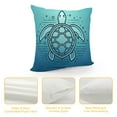 thumbnail image 4 of COMIO Marine Sea Turtle White Starfish Throw Pillow Covers Nautical Coastal Cushion Covers Navy Blue Pillow Covers Double Sided for Living Sofa Bedroom Indoor Room Decor, 4 of 5